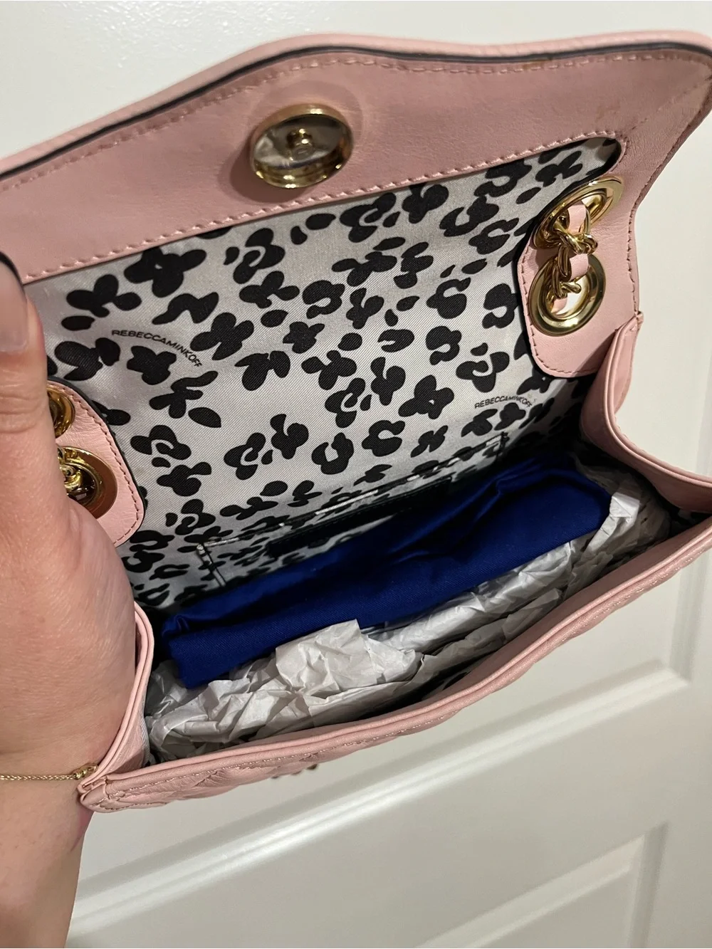NWT! Rebecca Minkoff Mini Quilted Affair Pink Quartz